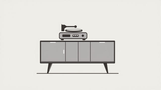 Victrola Credenza For Sale