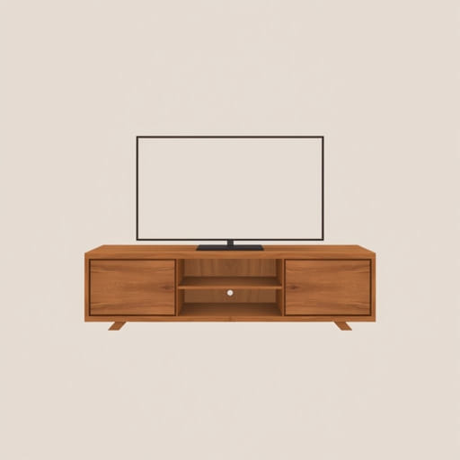 Wormy Chestnut Tv Unit