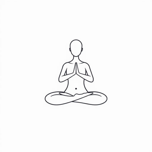 Yoga Pose Hugging Knees