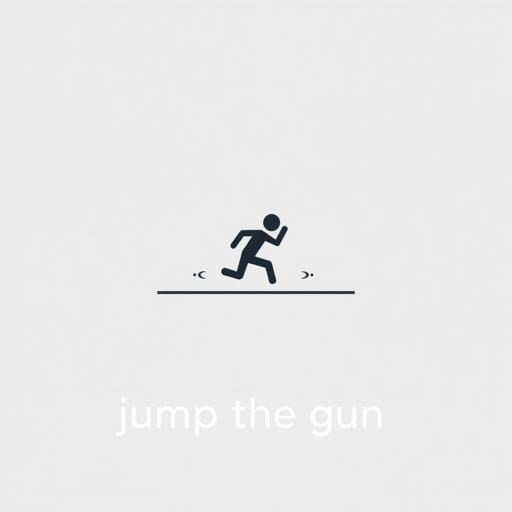 Jump the Gun Idiom Meaning