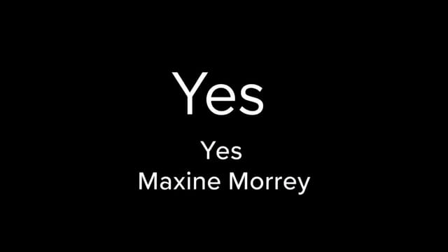Just Say Yes Maxine Morrey