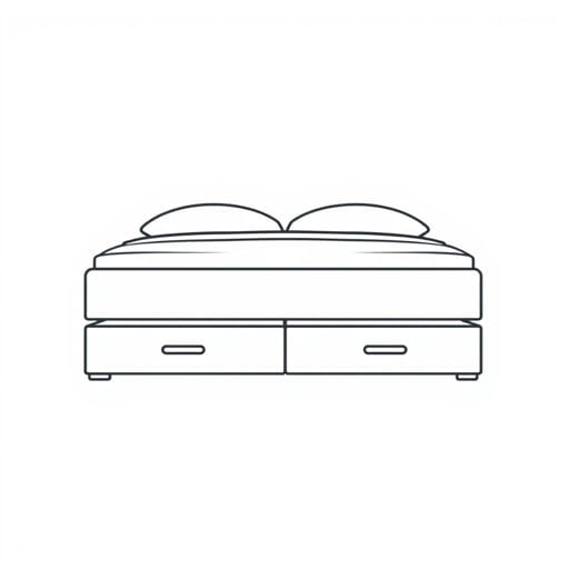 King Size Bed with Storage