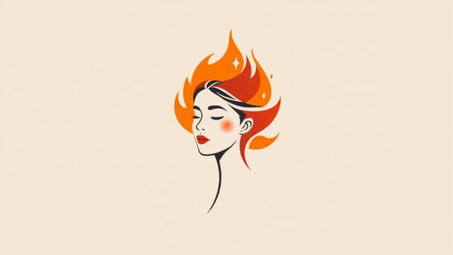 Lady of a Portrait on Fire