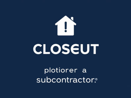 Quick Closeout Procedures For Subcontractors
