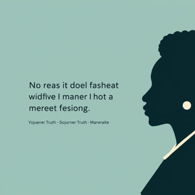 Sojourner Truth Most Famous Quote