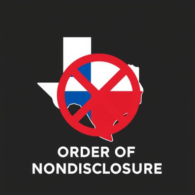 Texas Order Of Nondisclosure