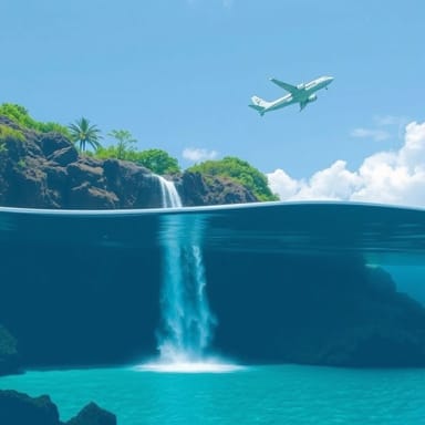 Underwater Waterfall Mauritius Seaplane