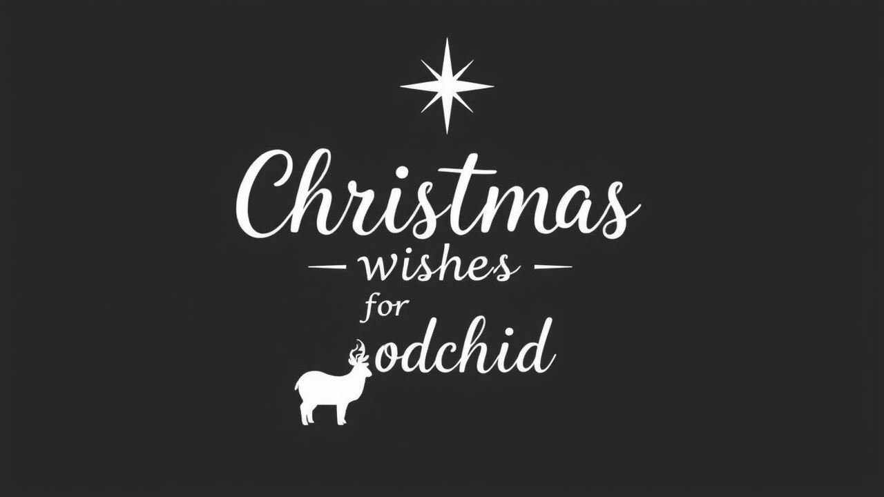 Christmas Wishes For Godchild