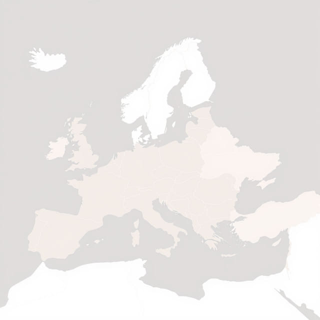 Europe Map Showing Countries