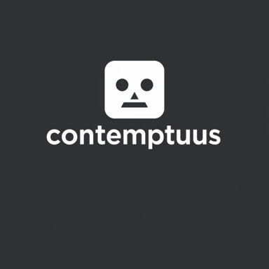 Forms Of The Word Contemptuous