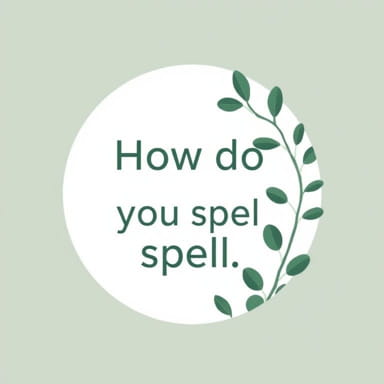 How Do You Spell Foliage