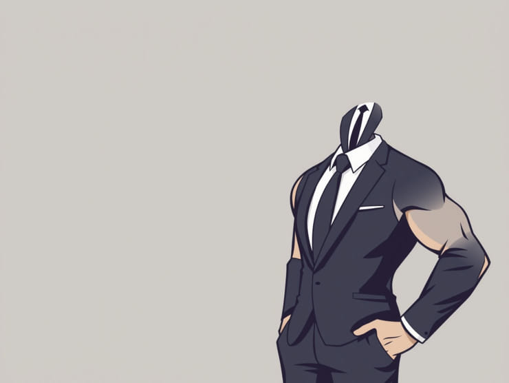 Muscular Man In Suit