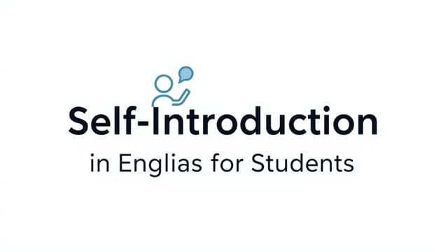 Self Introduction For Freshers