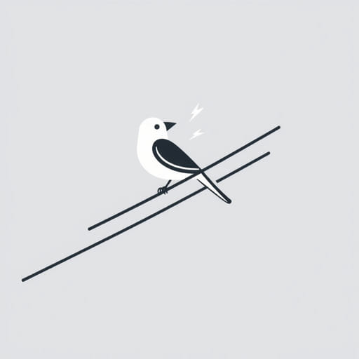 Bird Zapped On Power Line