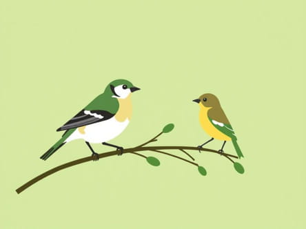 Green Finch And Linnet Bird Accompaniment