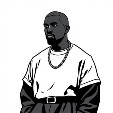 Kanye West Boxy Outfit