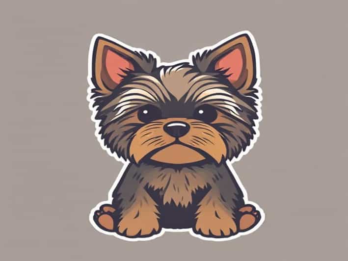 Realistic Yorkie Stuffed Animal