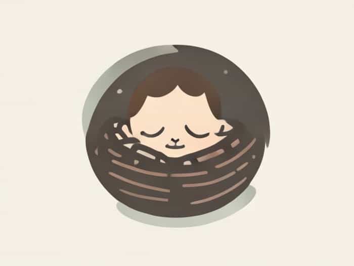 Baby Nestling Into Chest