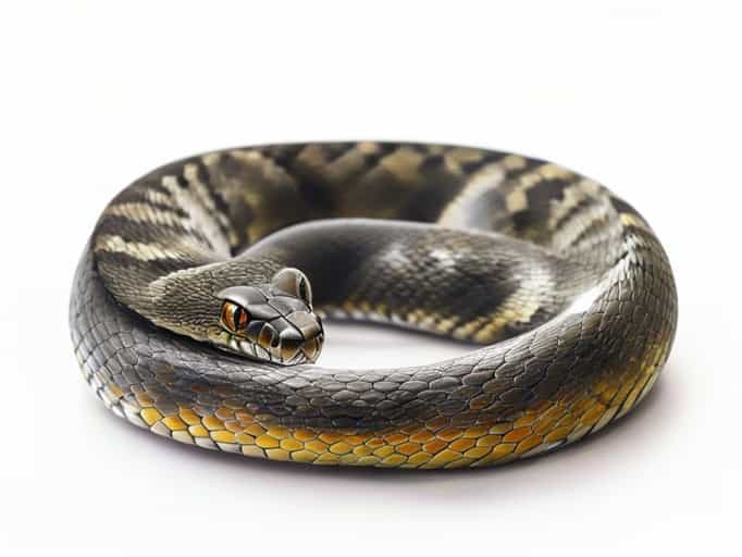 Underside Of Cottonmouth Snake