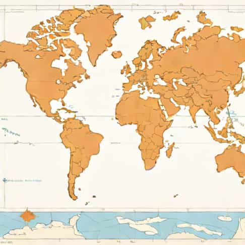 A Map Of The Western Hemisphere