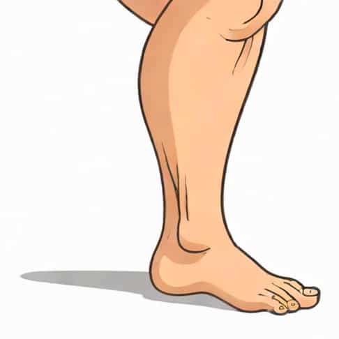 Dent In Calf Muscle When Flexed