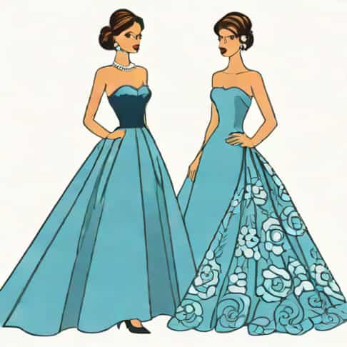 Oscar De La Renta Cerulean Gowns