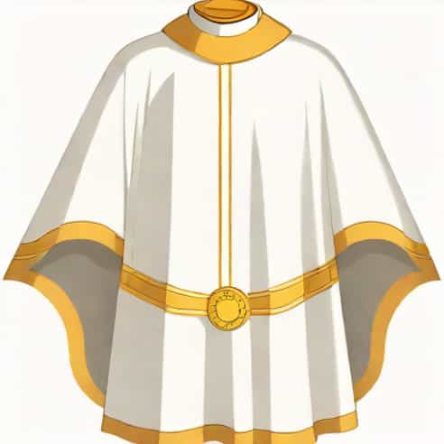 Silk Vestment Worn By Clergymen