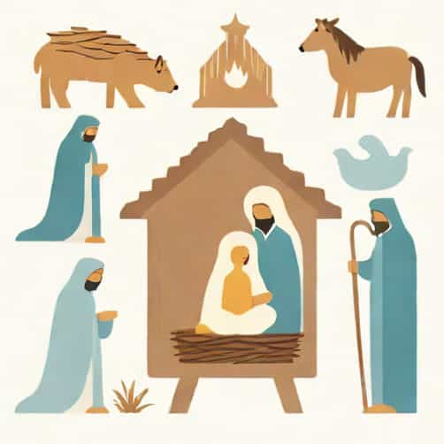 East Of India Nativity Set