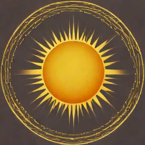 Shining Aureole Of The Sun