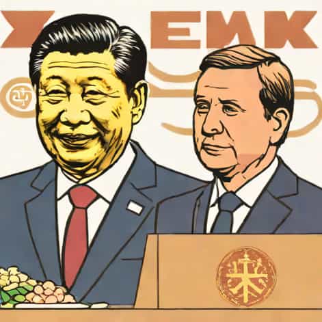 Xi Jinping Emmanuel Macron