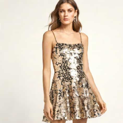 Zara Sequin Puffball Dress