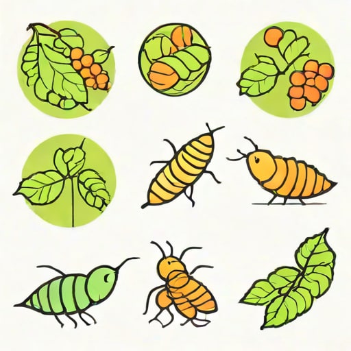 Draw The Life Cycle Of Silkworm