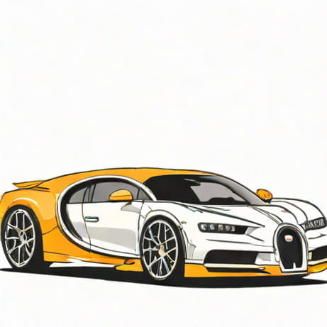Drawing Of Bugatti Chiron