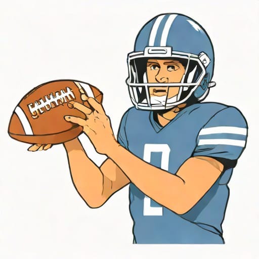 Quarterback With Birthmark On Face