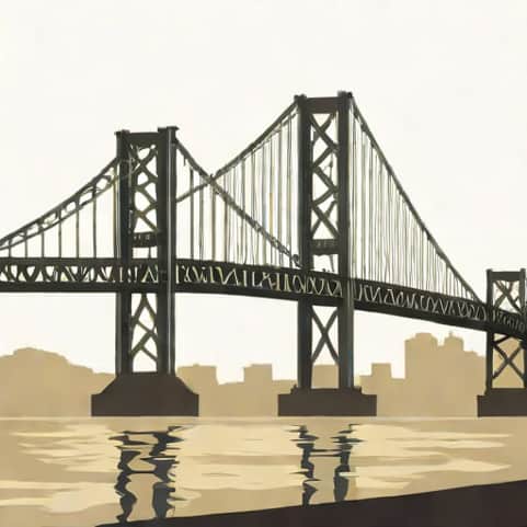 The Jacques Cartier Bridge