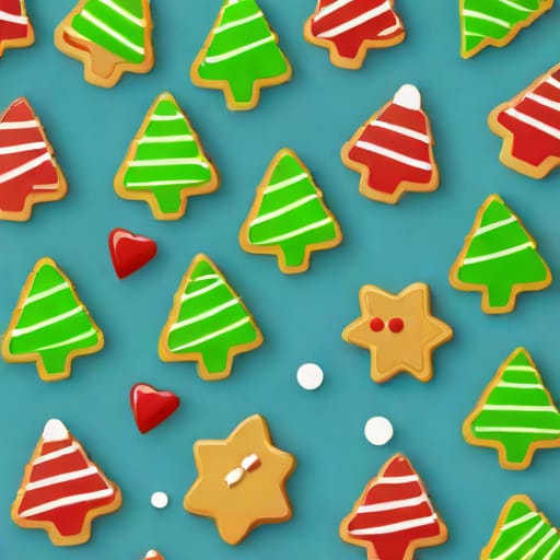 Xmas Cookies With Hershey Kisses